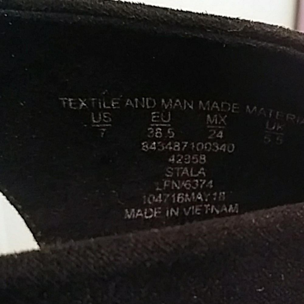 Metaphor black open toed platform heels size 7M - Picture 6 of 7
